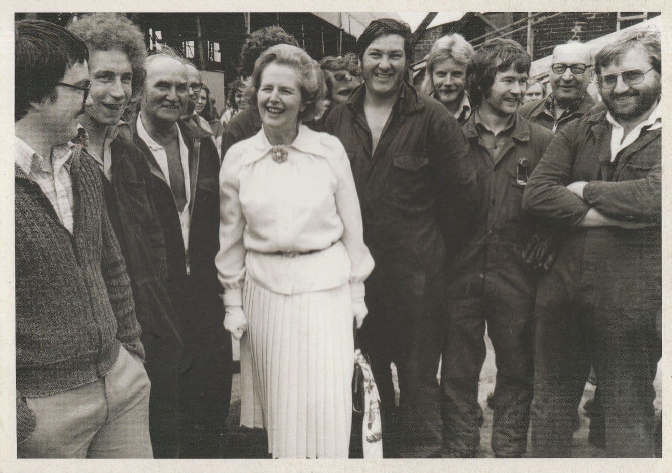 Margaret Thatcher At Great Yarmouth Norfolk in 1978 Postcard