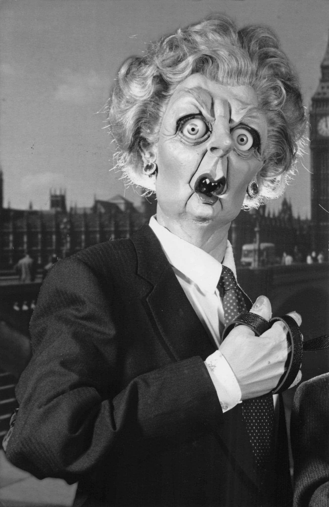 Margaret Thatcher Prime Minister Spitting Image TV Show Press Photo