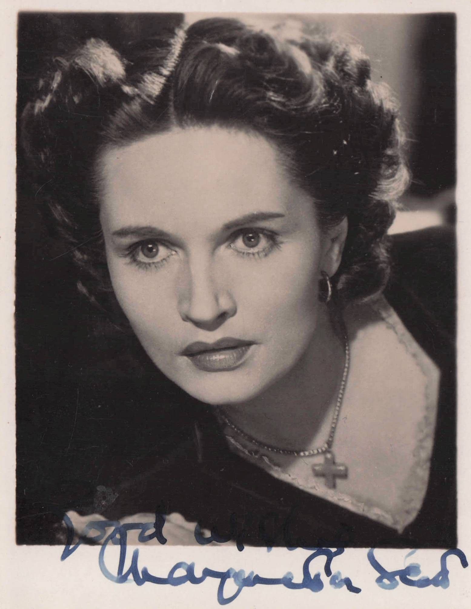 Margaretta Scott Historic Film Actress Small 1912 Hand Signed Photo