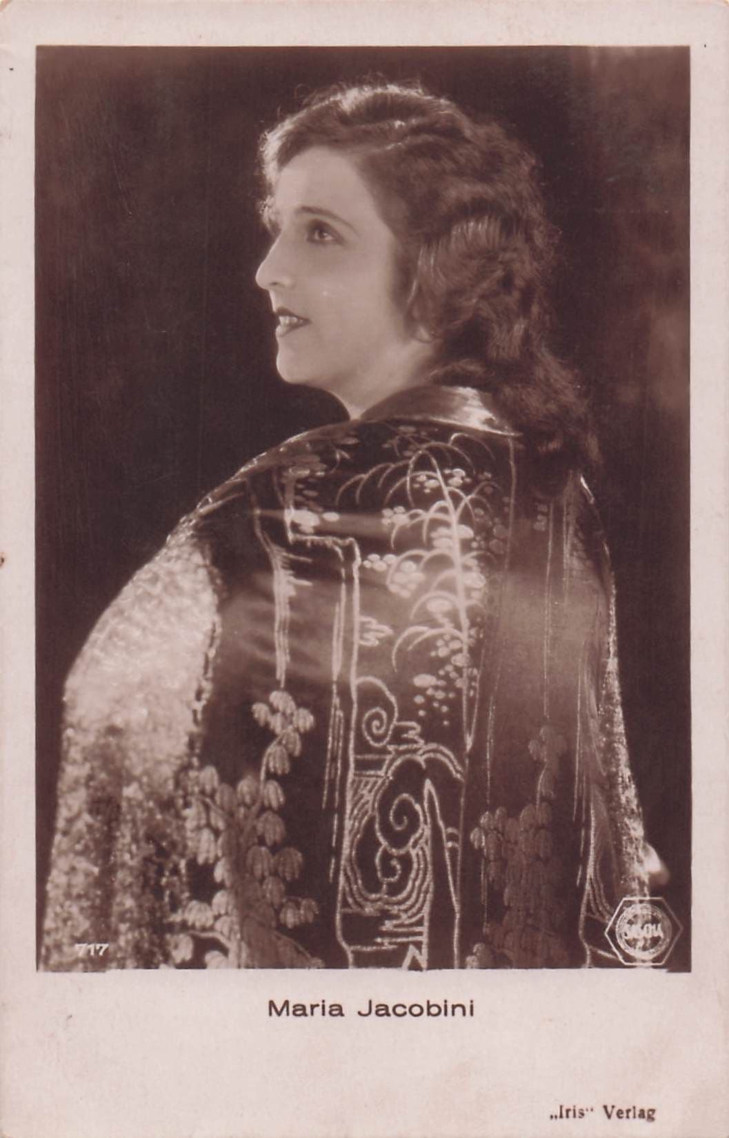Maria Jacobini Italian Film Actress Old Real Photo Postcard