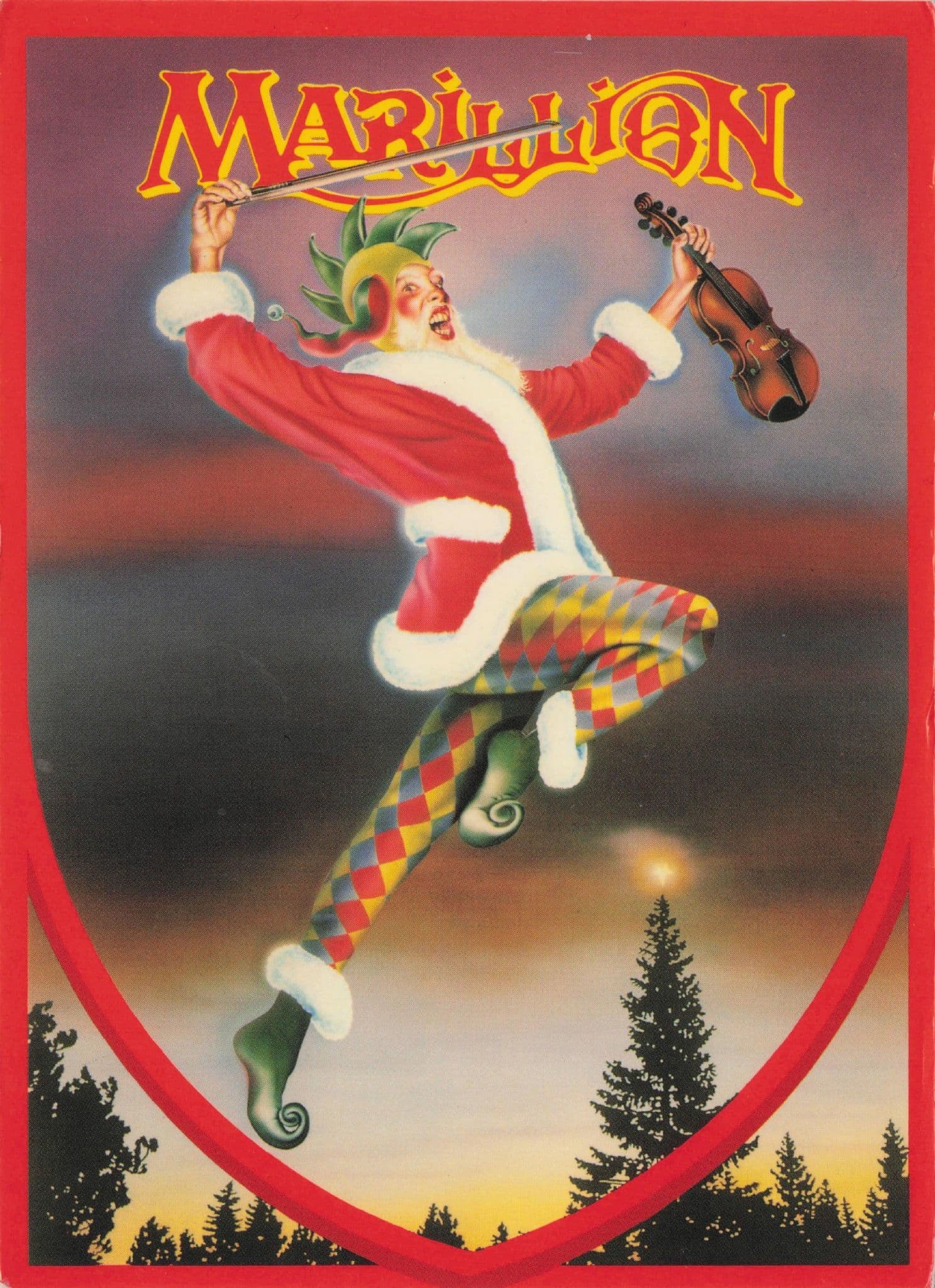 Marillion Progressive Rock Band Christmas Reflex Rare Music Photo Postcard