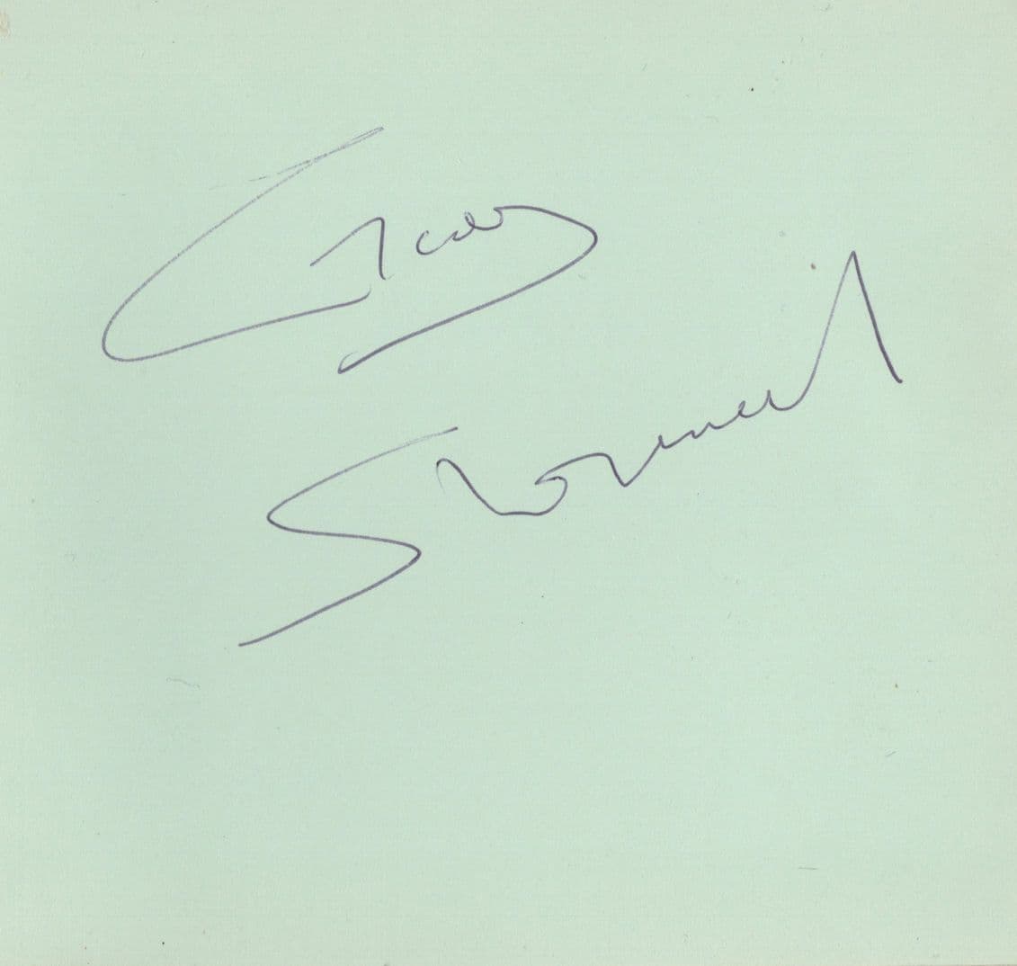 Marilyn Marny Trounson Ballet Hand Signed Autograph Page