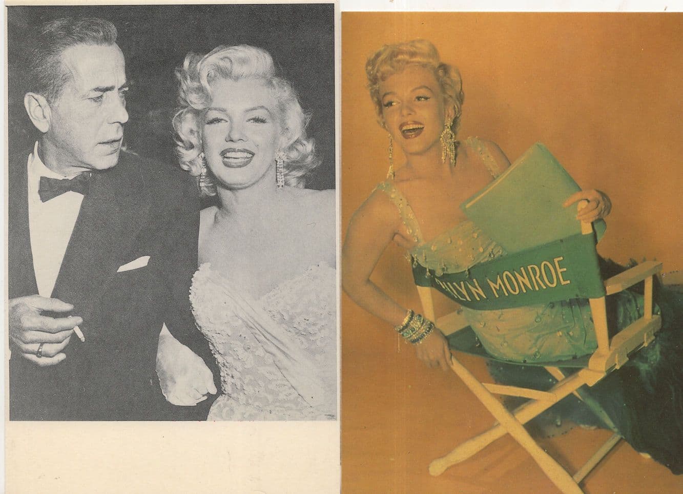 Marilyn Monroe 2x Printed Signed Stunning Photo Postcard s