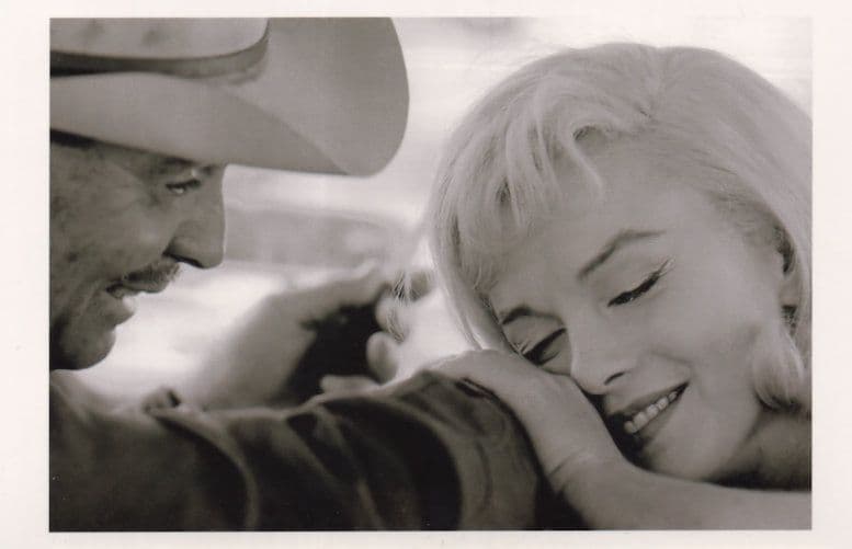 Marilyn Monroe Clark Gable The Misfits Movie Award Photo Postcard