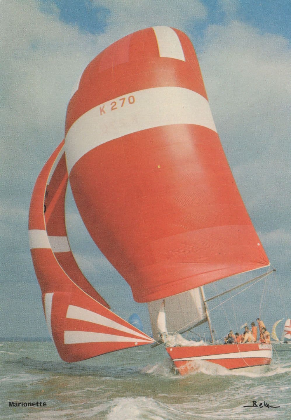Marionette 1977 British Admirals Cup Sailing Ship Postcard