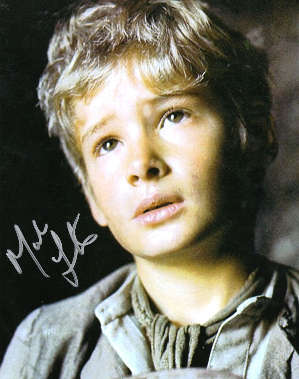 Mark Lester Oliver Film Large 10x8 Hand Signed Photo
