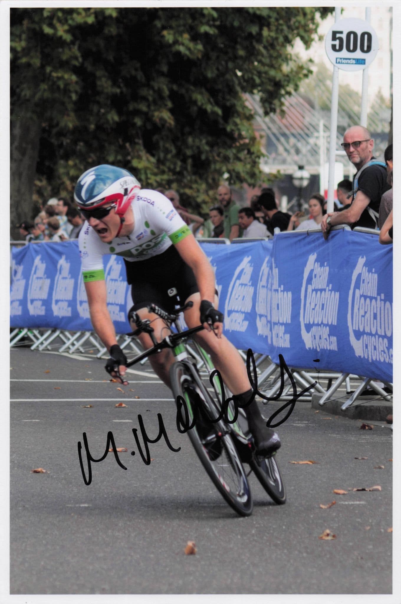 Mark McNally British Cyclist 2014 Tour De France 12x8 Hand Signed Photo