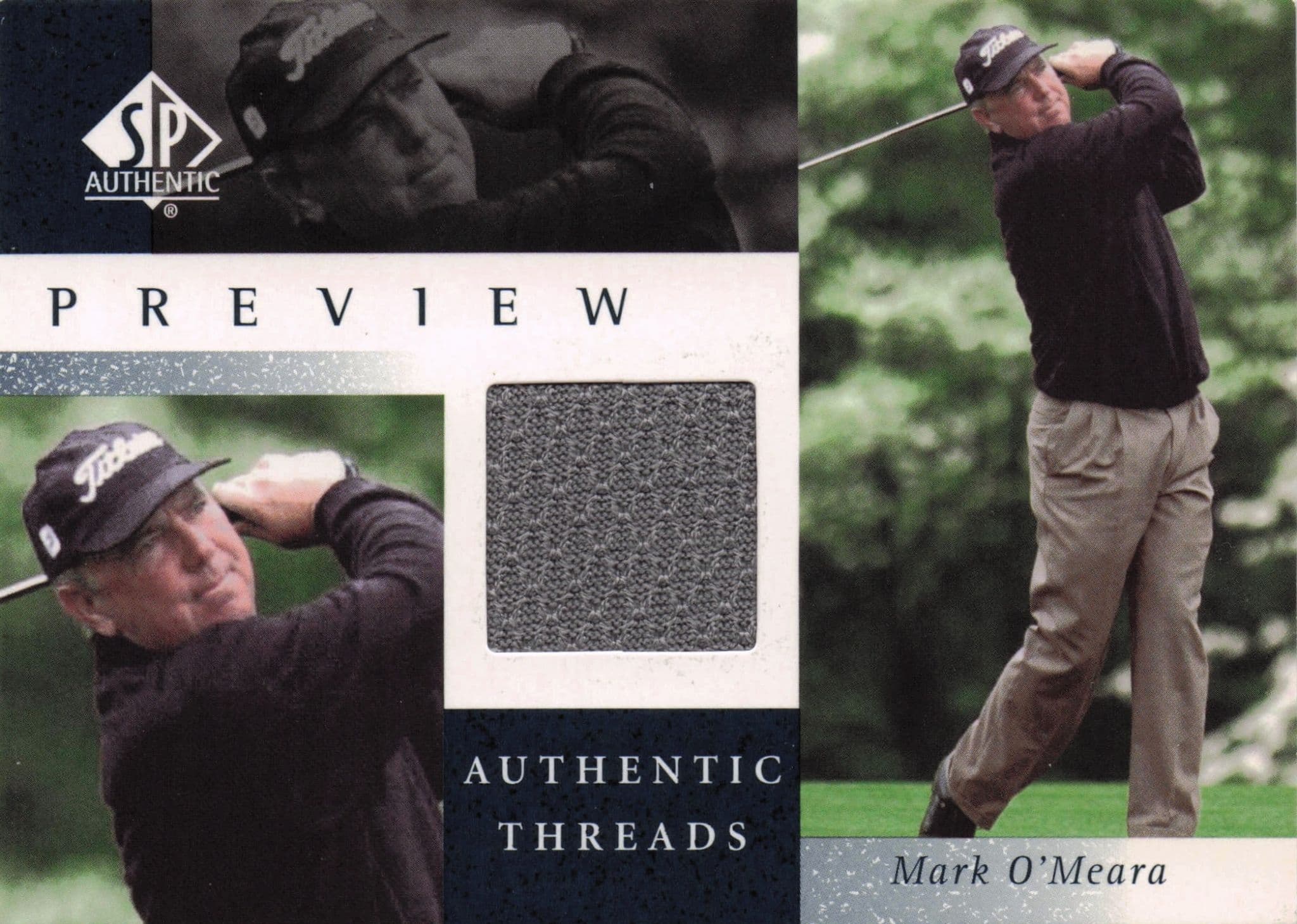 Mark O'Meara Authentic Threads Upper Deck Golf Worn Shirt Card