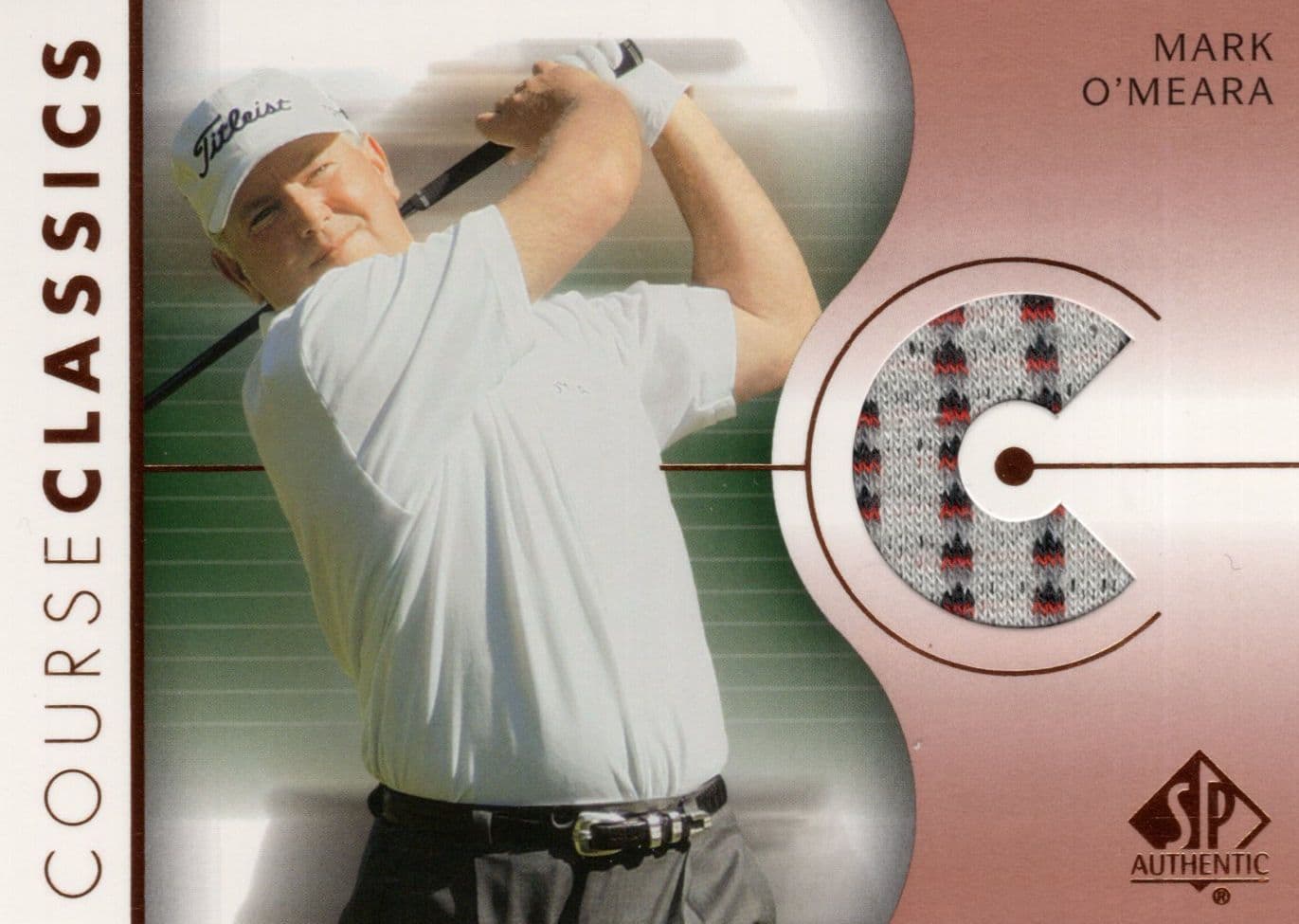 Mark O'Meara Course Classics 2003 Authentic Worn PGA Tour Golf Shirt Card