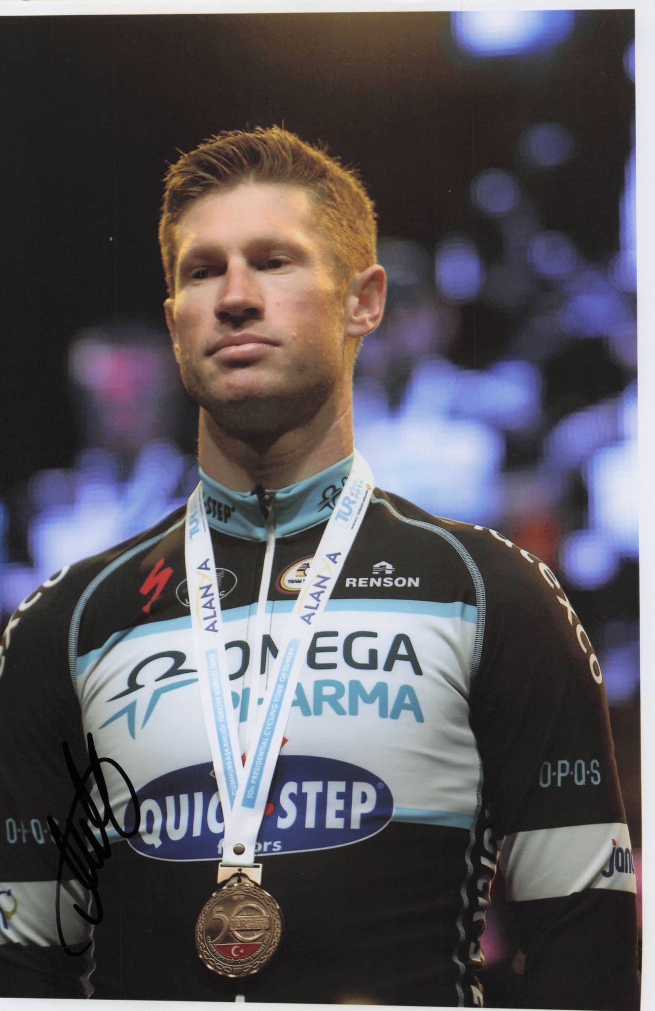 Mark Renshaw Australia Presidential Cycling Tour Turkey 12x8 Hand Signed Photo