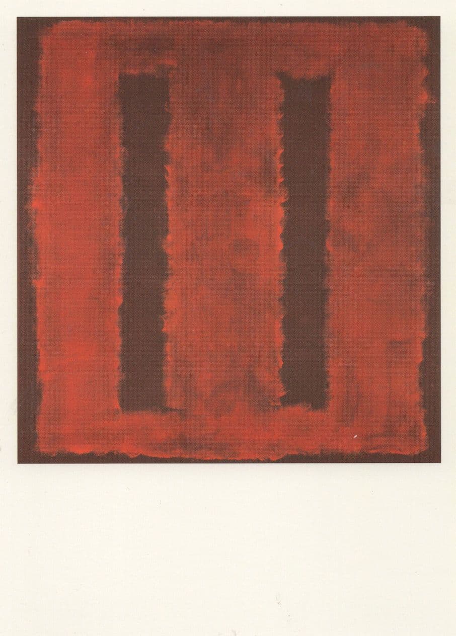 Mark Rothko Untitled Painting From 1958 Tate Gallery Postcard