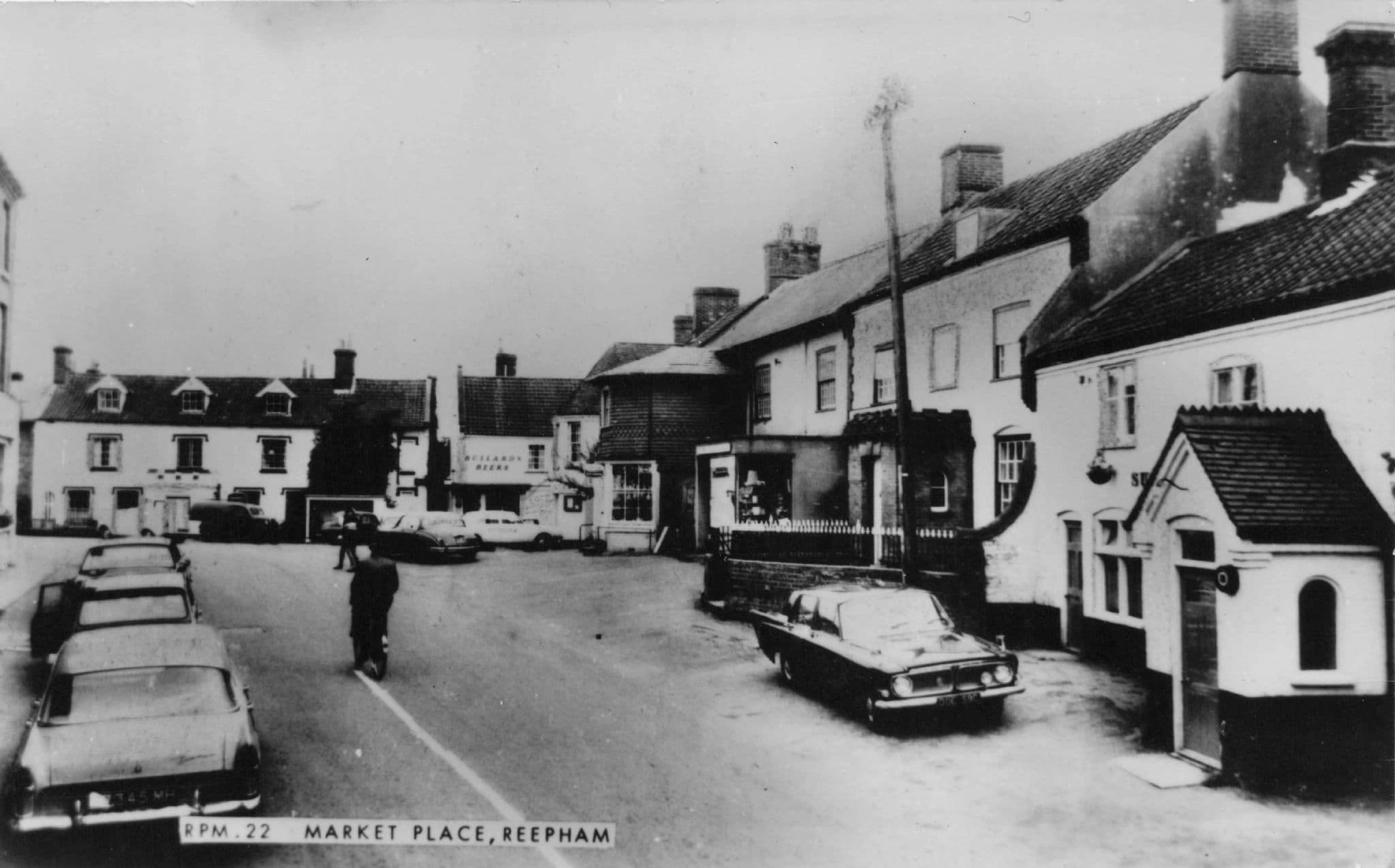 Market Place Reepham Norfolk Real Photo Postcard