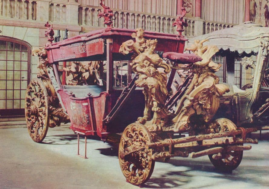 Marquis De Fontes Marques Coach Portugal Carriage Museu Postcard