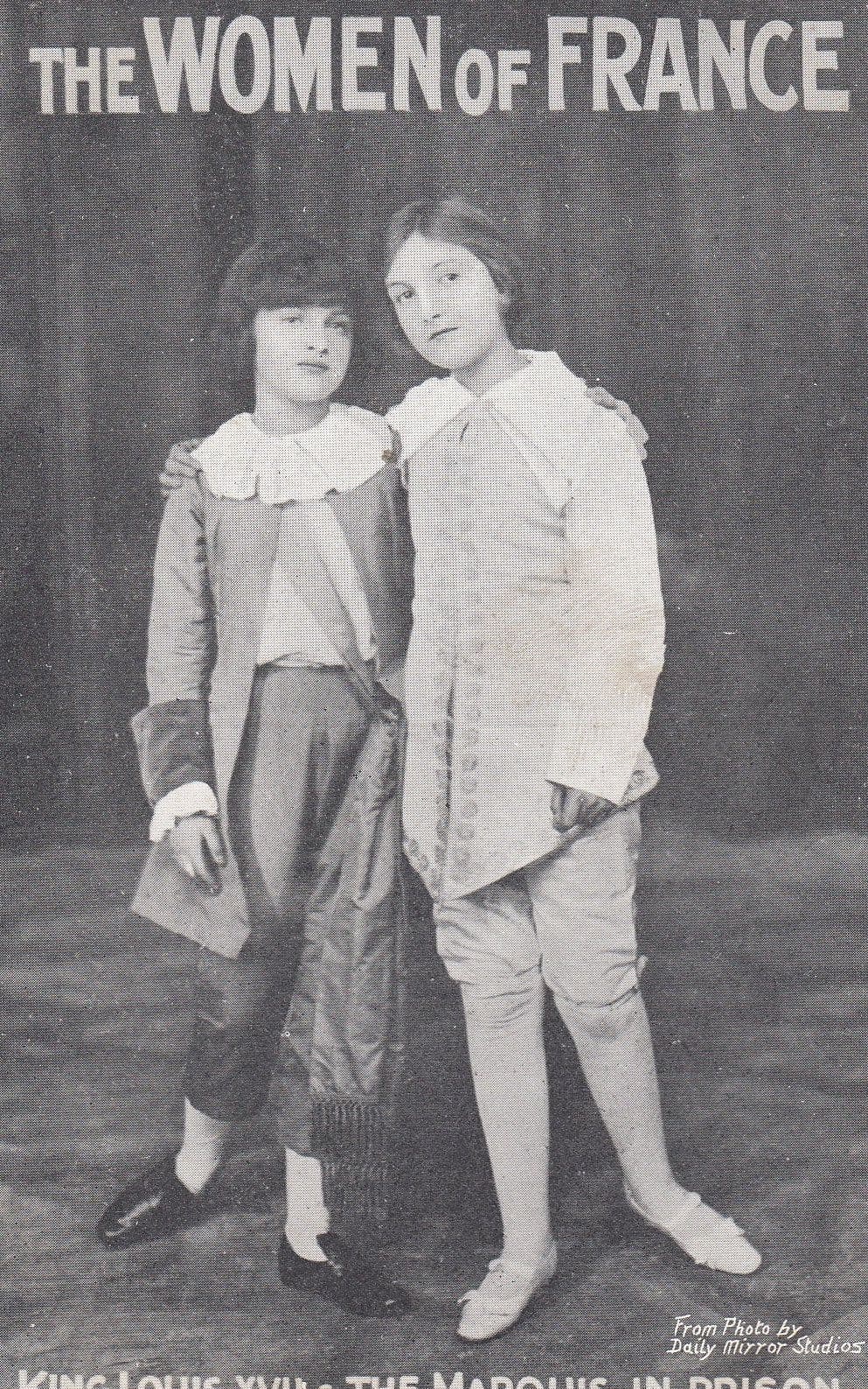 Marquis of France King Louis In Prison Daily Mirror Antique School Play Postcard