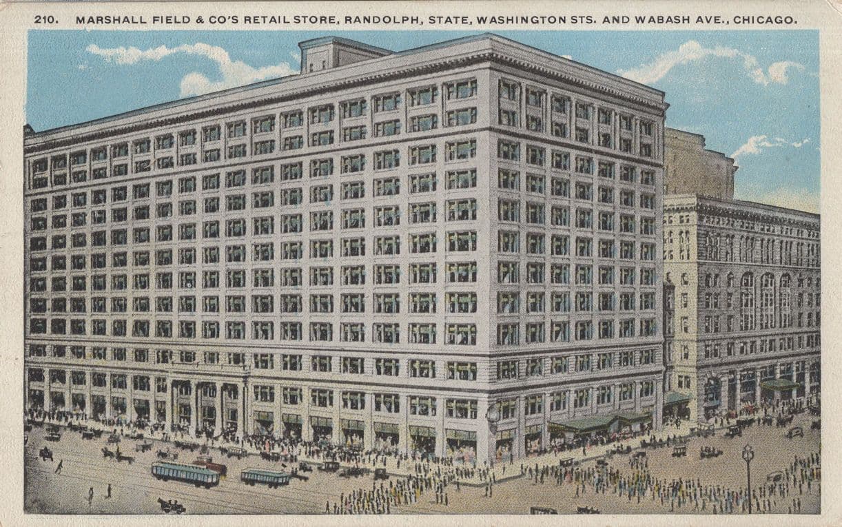 Marshall Field & Company Retail Store Randolph & Wabash USA Postcard