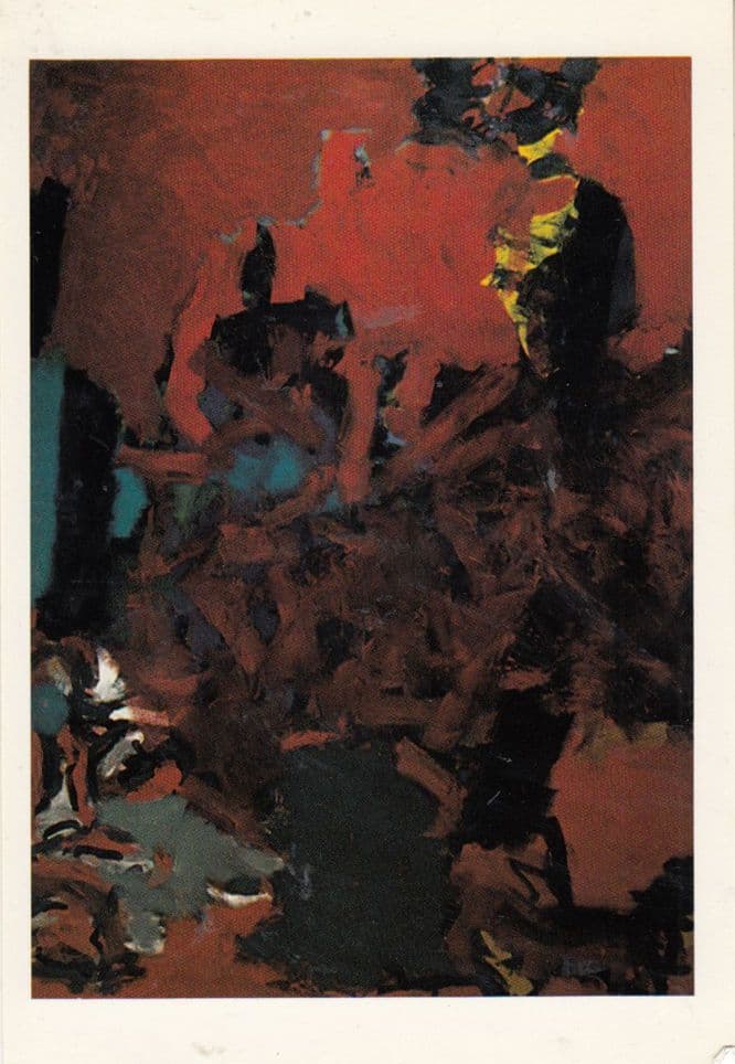 Martin Brewster Red Hot Painting Postcard