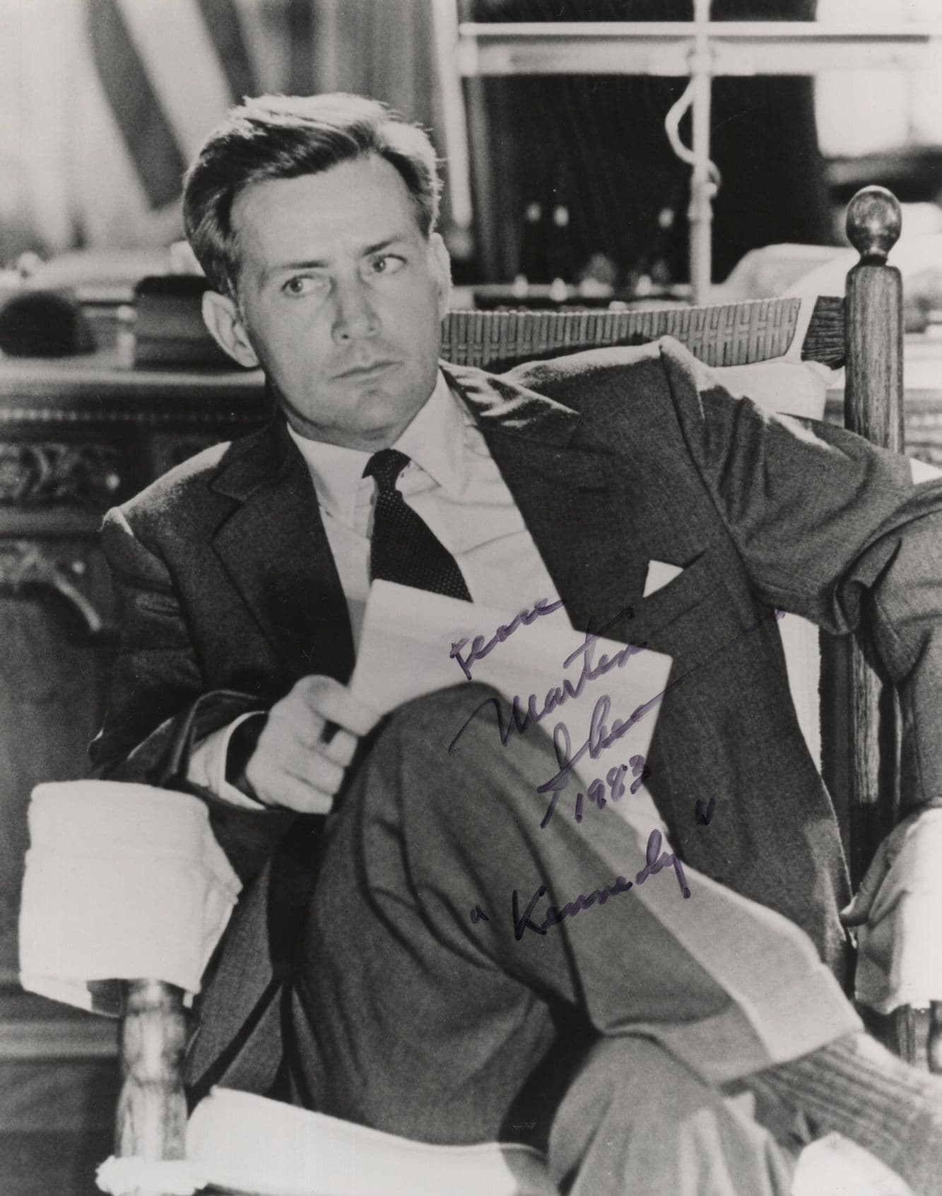 Martin Sheen as President John F Kennedy 10x8 Hand Signed Photo