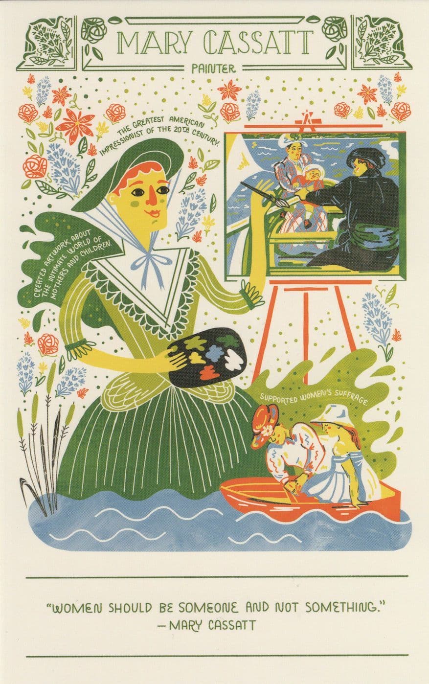 Mary Cassatt American Impressionist Painting Artist Postcard