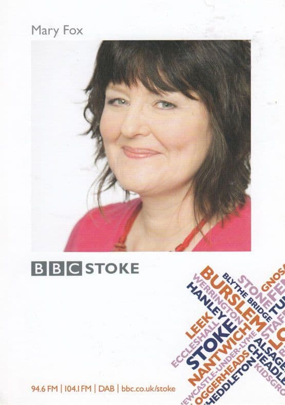 Mary Fox BBC Radio Stoke Cast Card Photo