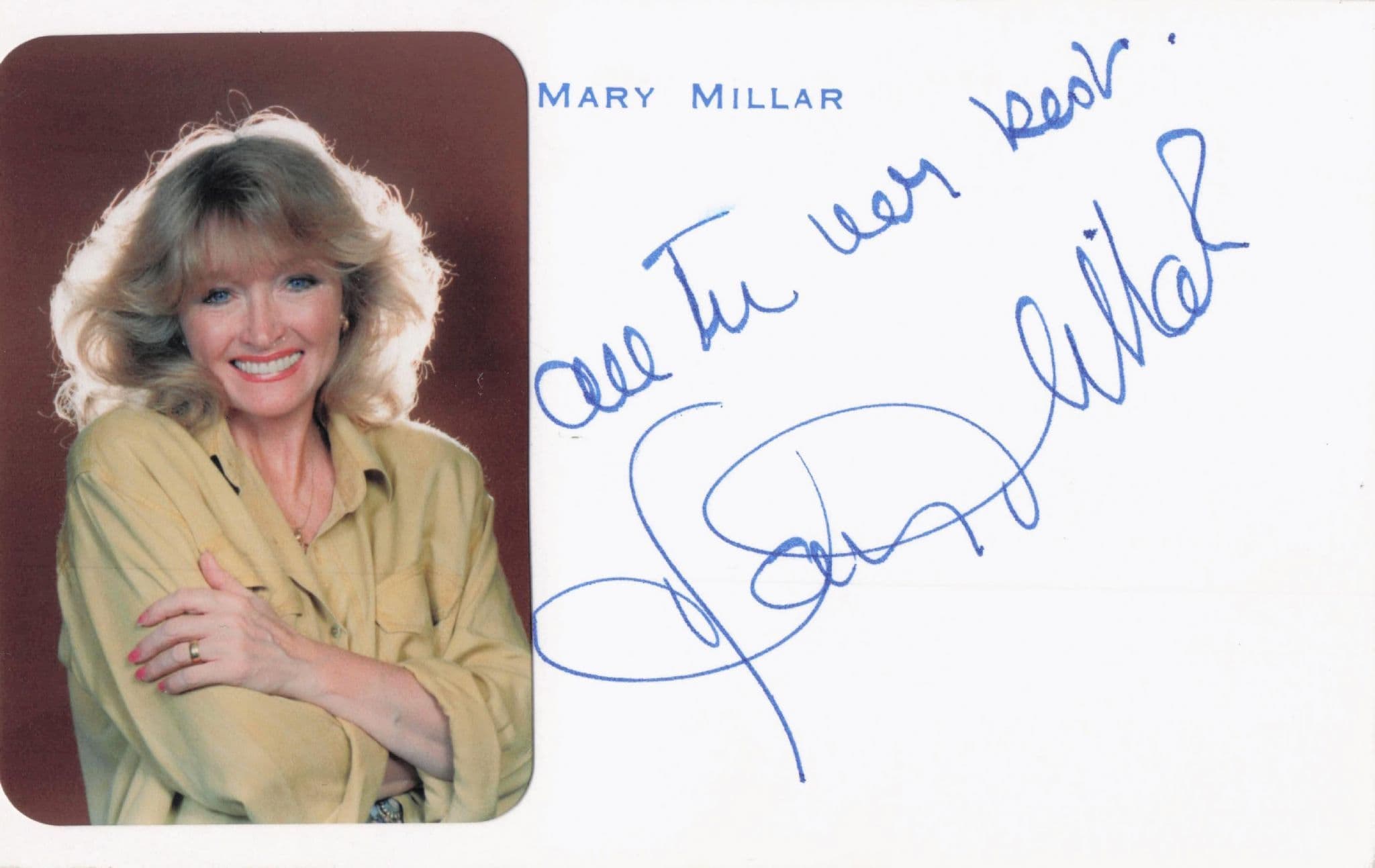 Mary Millar Keeping Up Appearances Hand Signed Official Card Photo