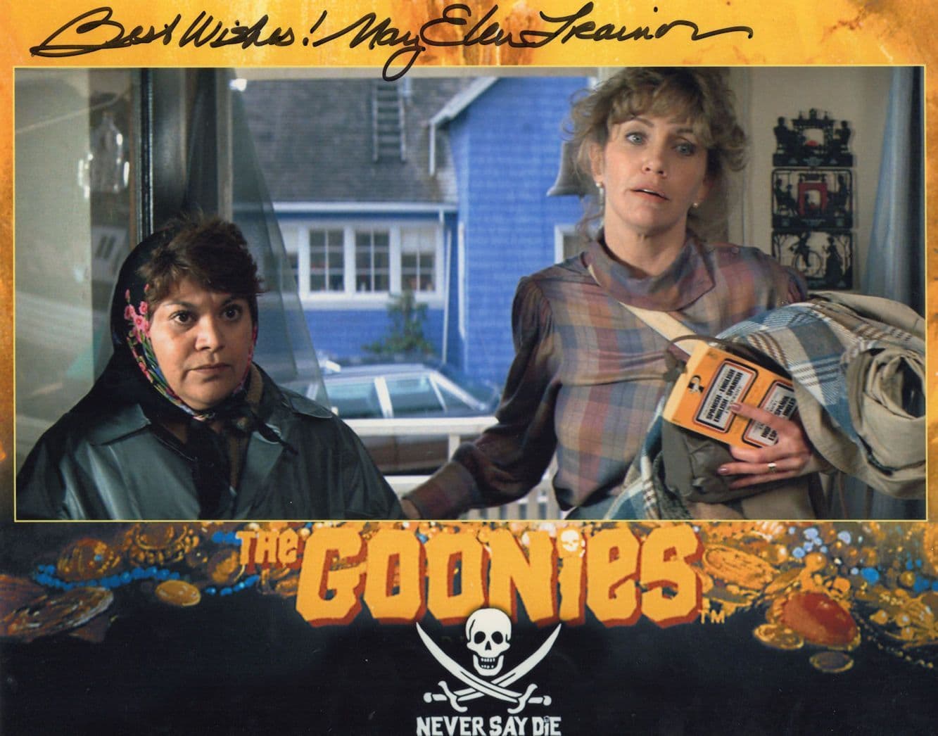 Mary Trainor The Goonies Ghostbusters 10x8 Hand Signed & COA 2x Photo s