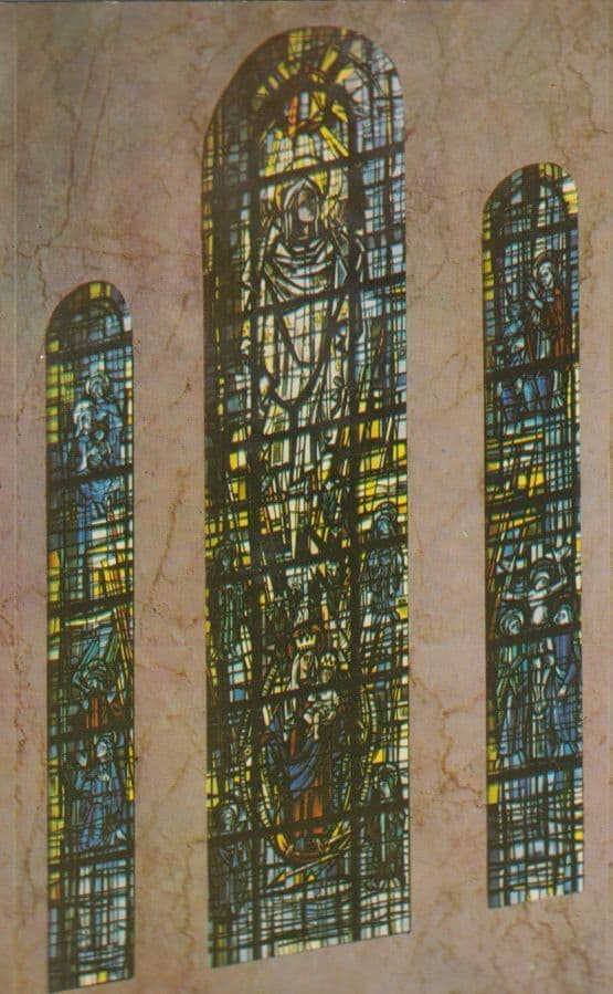 Mary Window Of National Shrine Of Immaculate Conception Washington Postcard