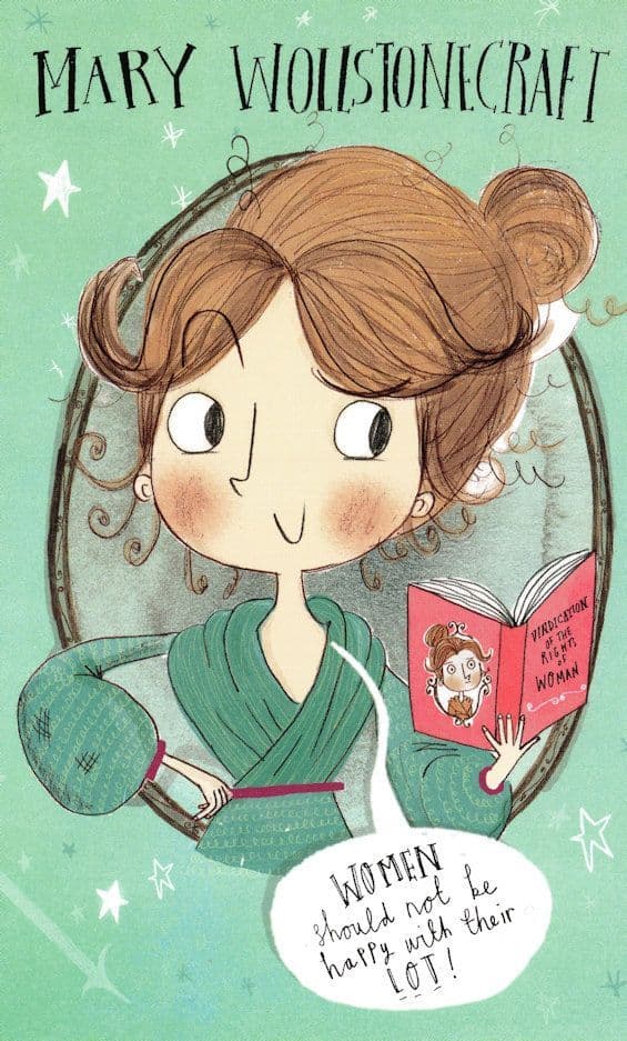 Mary Wollstonecraft Womens Rights Activist Suffragette Postcard