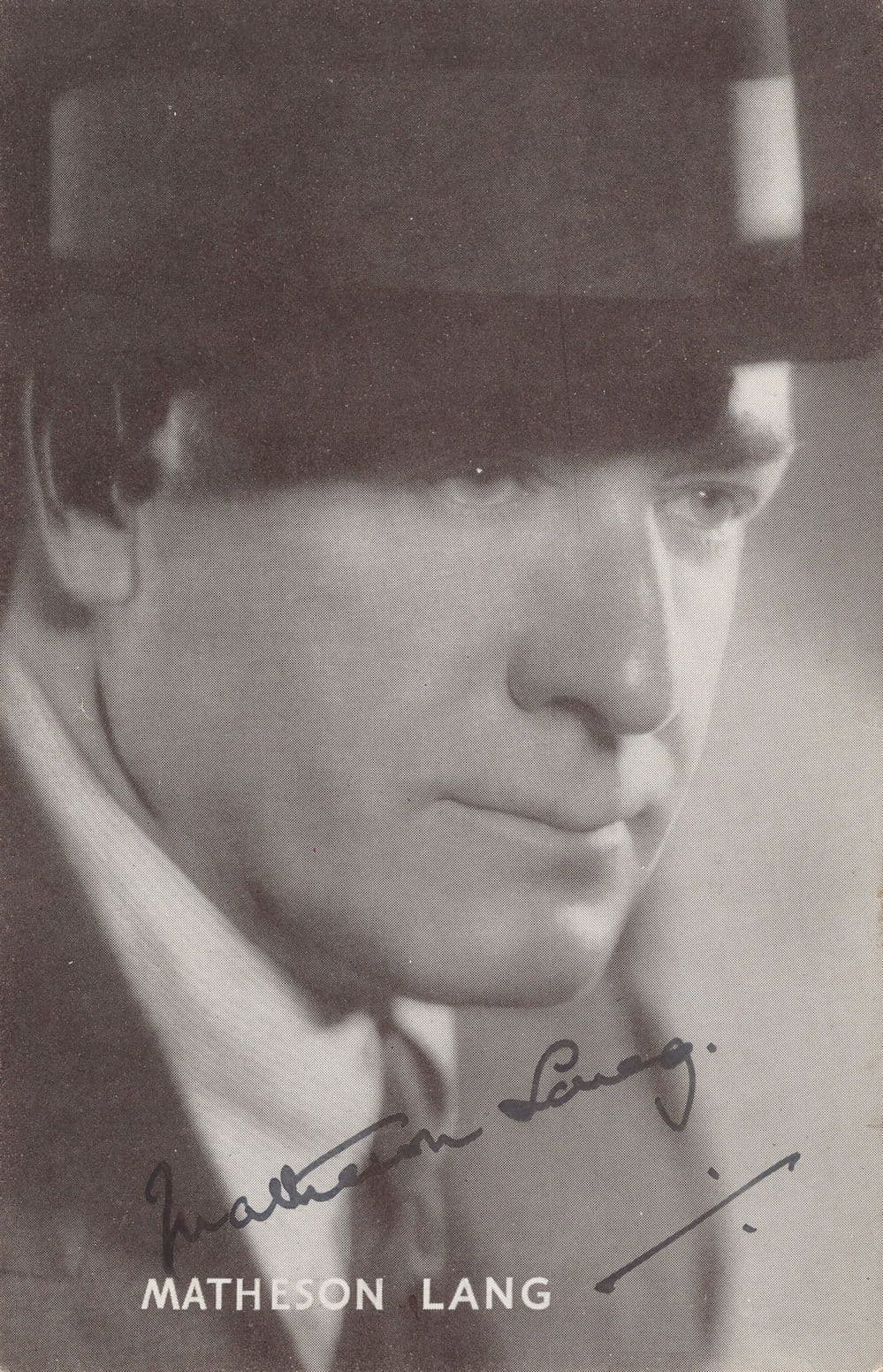 Matheson Lang Antique Hand Signed Photo