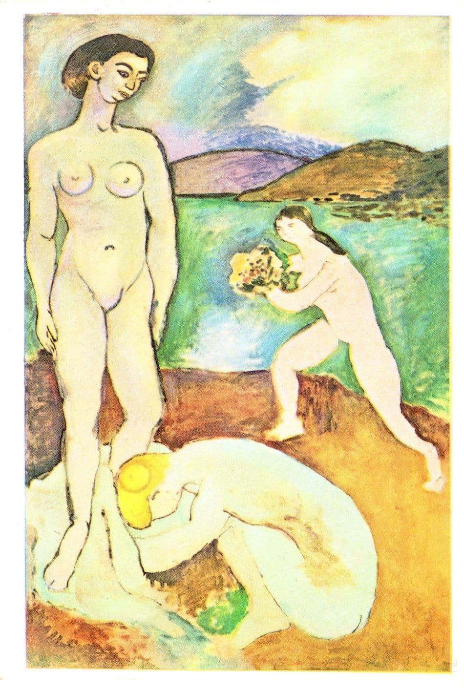 Matisse Luxury Le Luxe Risque Painting Postcard