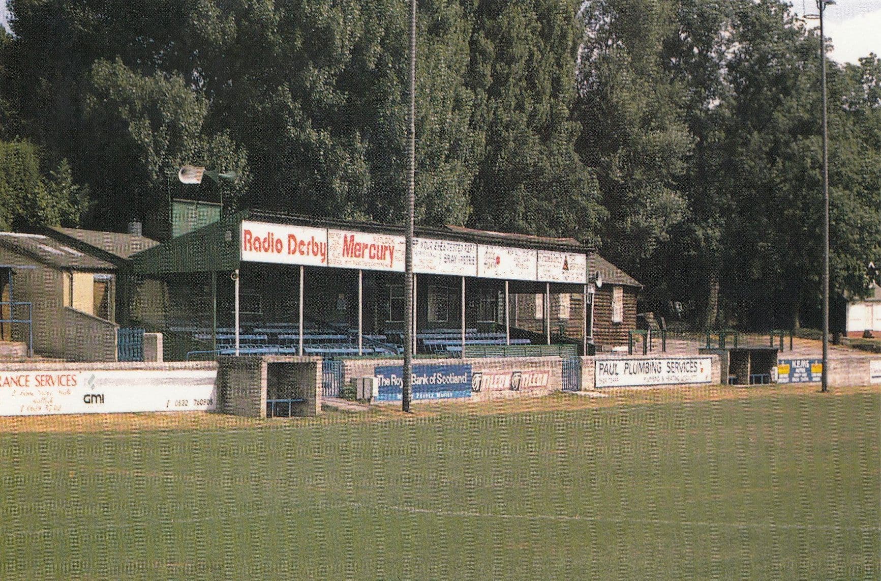 Matlock Town Football Club Derby Causeway Lane Ground 1990s Postcard