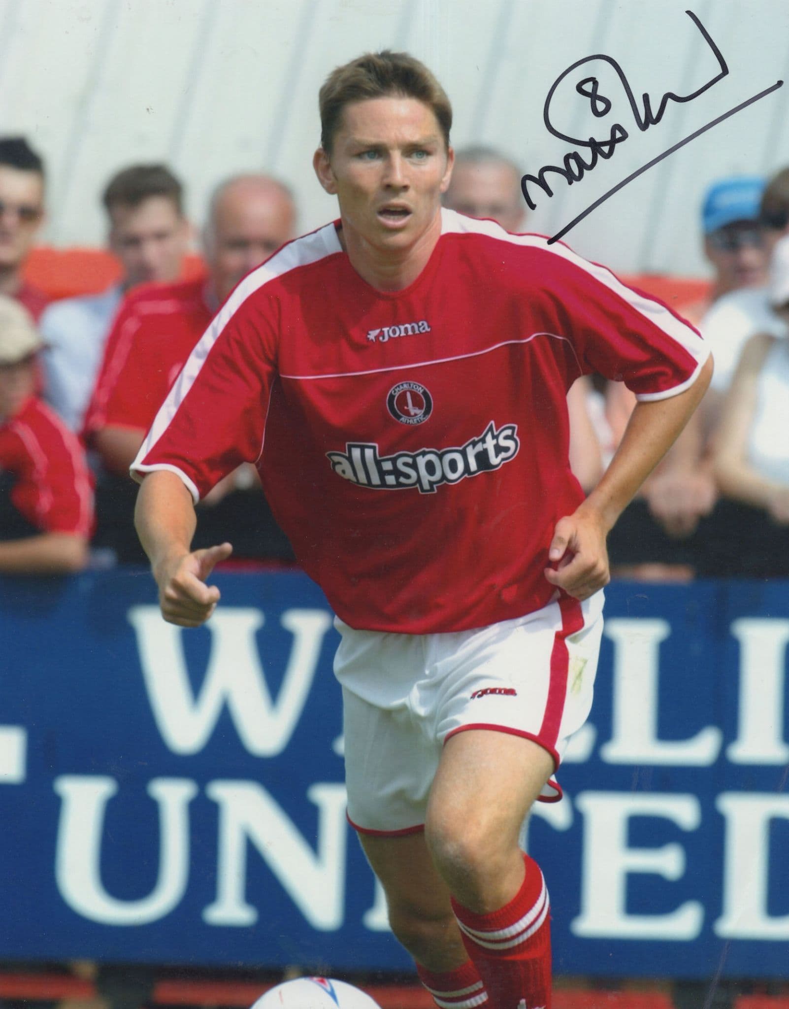 Matt Holland Charlton Athletic FC Giant 10x8 Hand Signed Photo