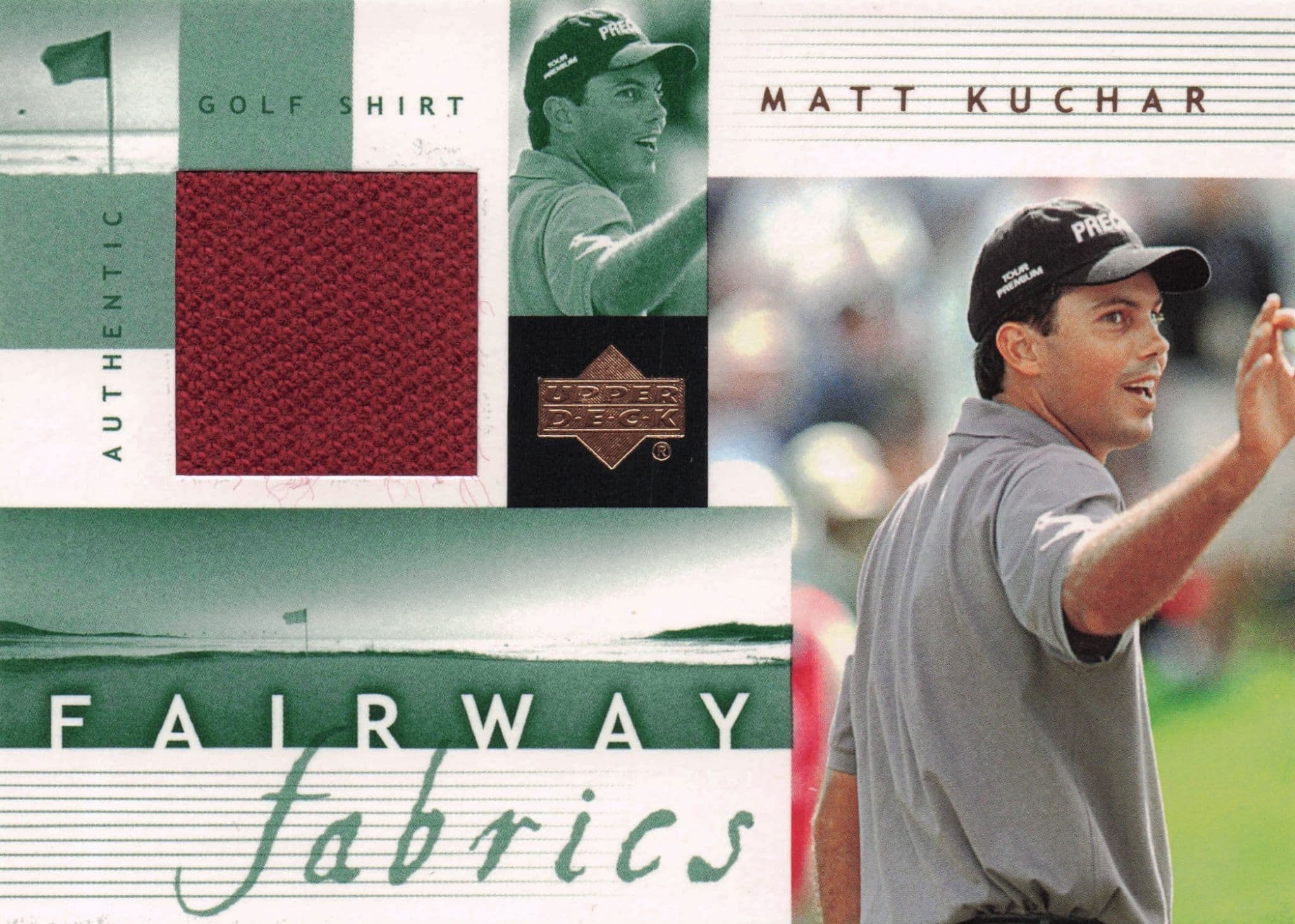 Matt Kuchar Fairway Fabrics 2002 Golf Upper Deck Real Worn Shirt Relic Card