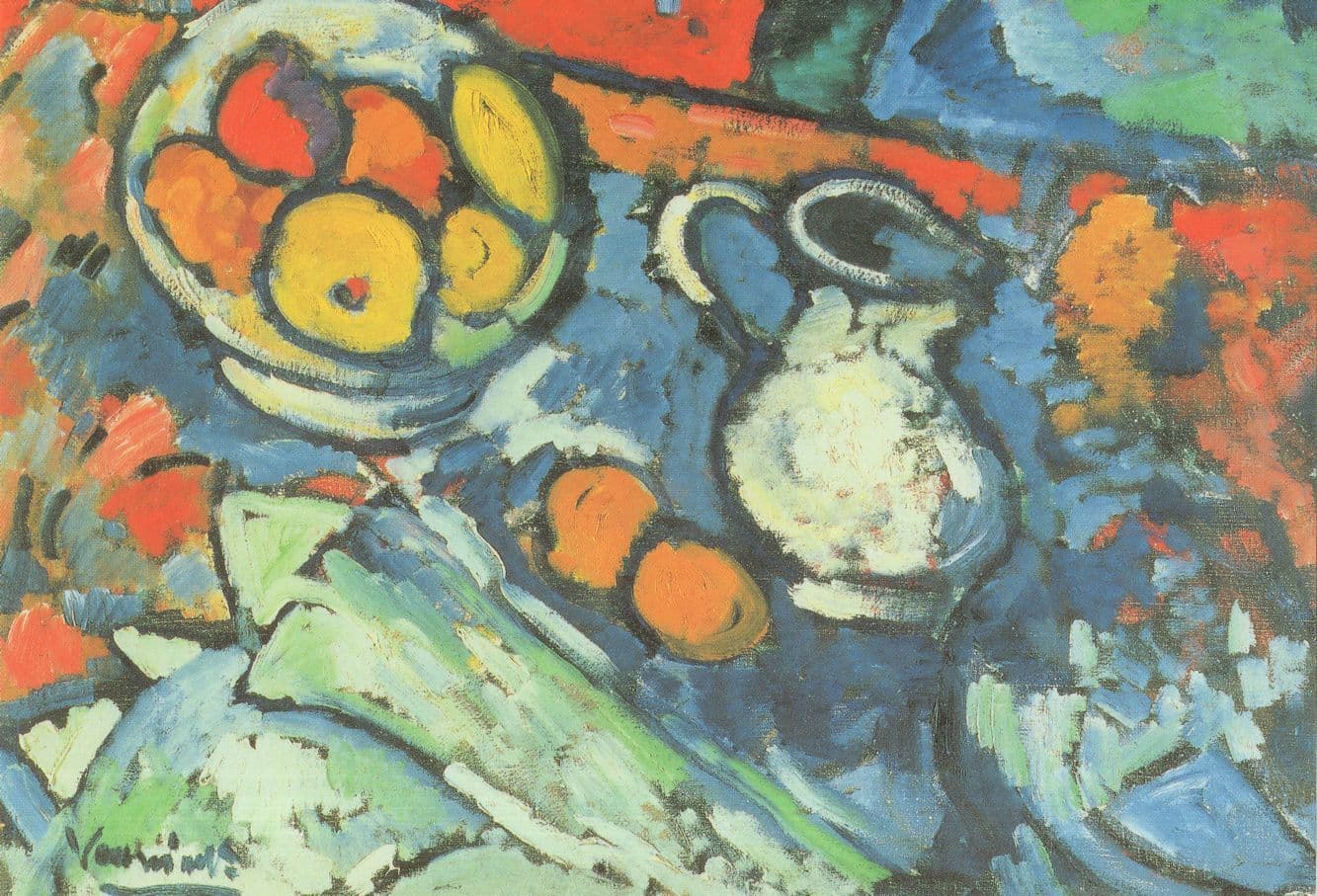 Maurice De Flaminck 1905 Still Life London Gallery Painting Postcard
