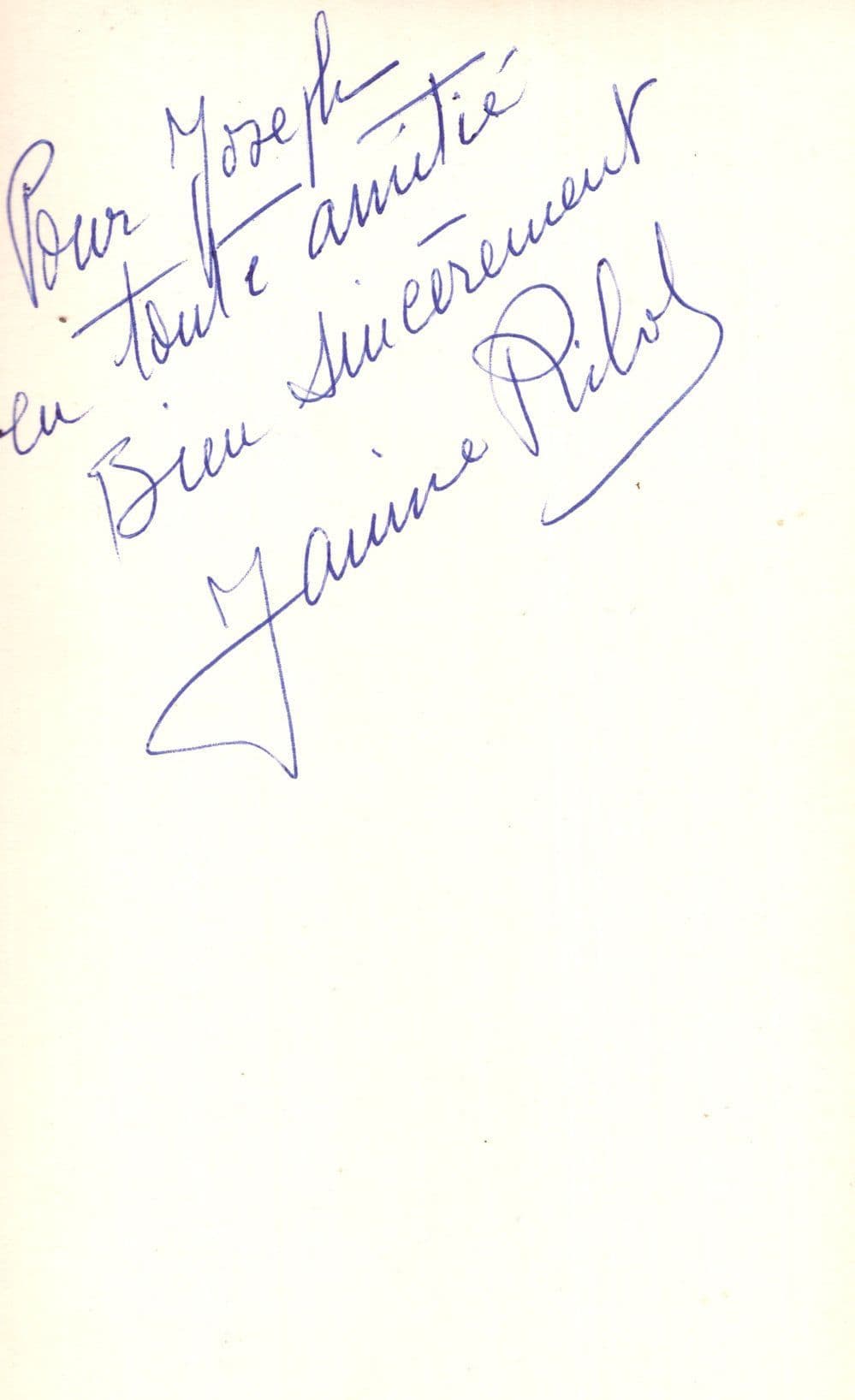 Maurice French Opera Singer Needs Identification Hand Signed Photo