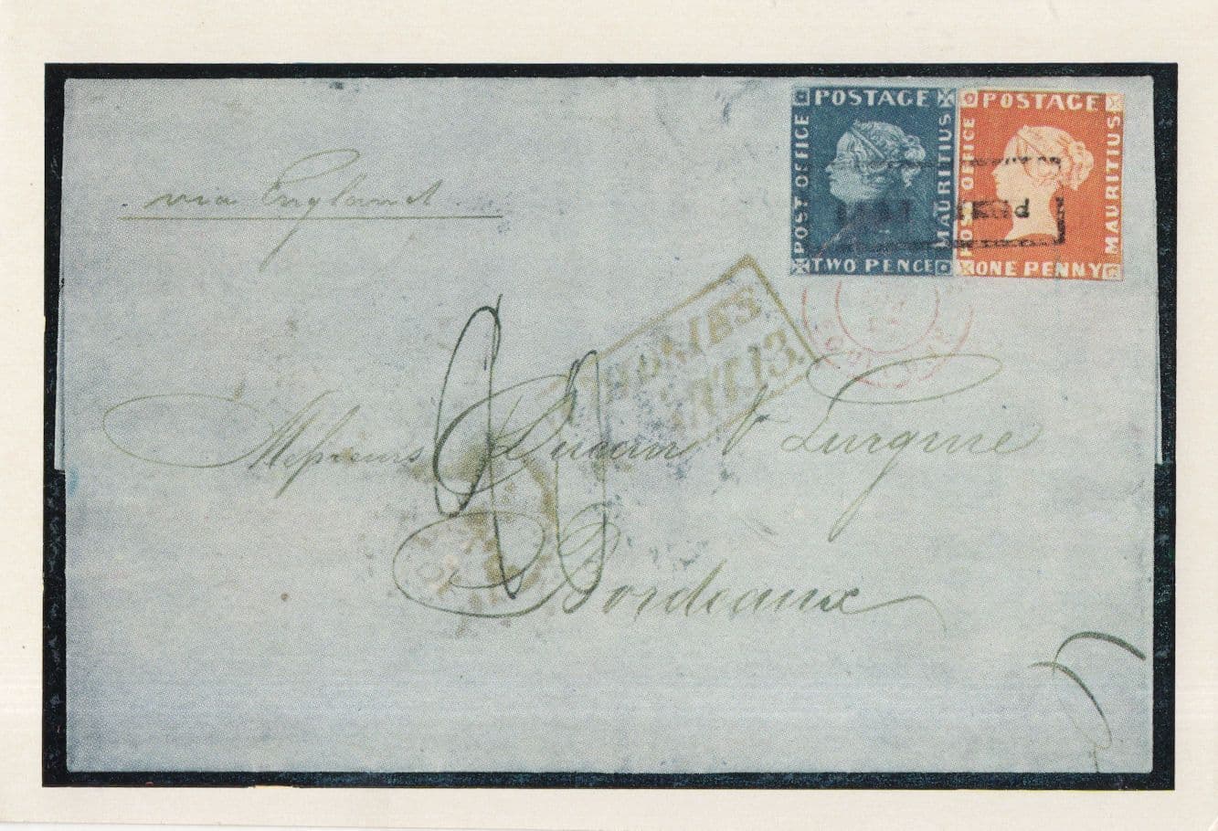 Mauritius Rare ÔøΩ28,000 First Day Cover Postcard