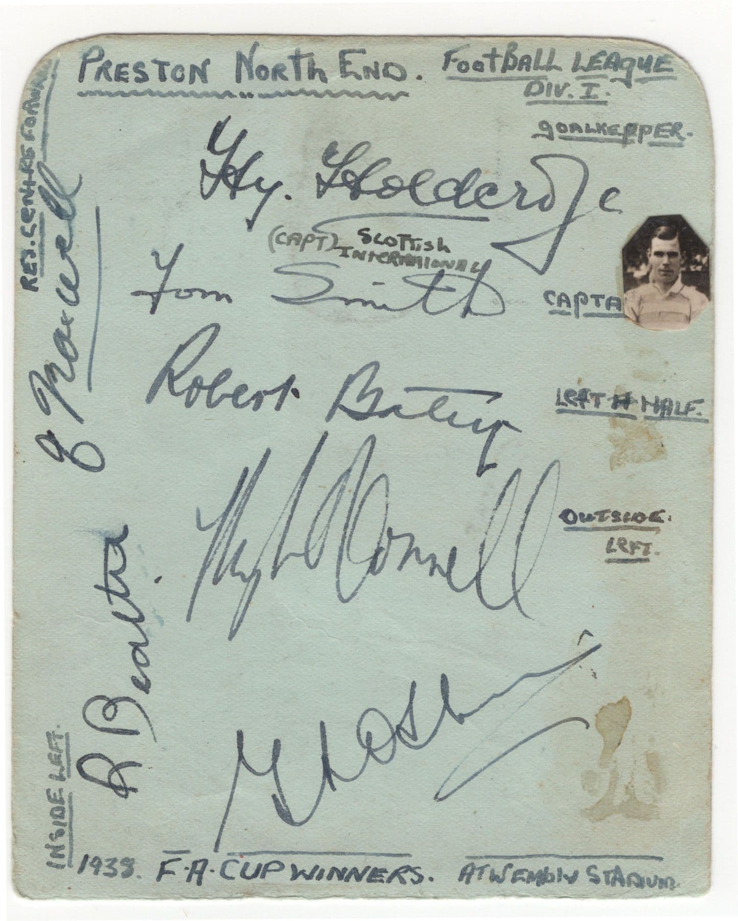 Max Baer Boxer & Preston FC FA Cup 1933 MULTI 2x Old Autograph Page