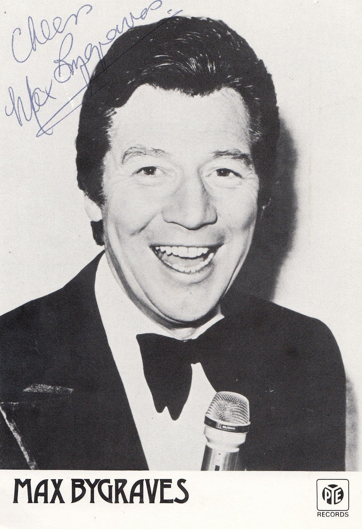 Max Bygraves Pye Records Vintage Hand Signed Photo