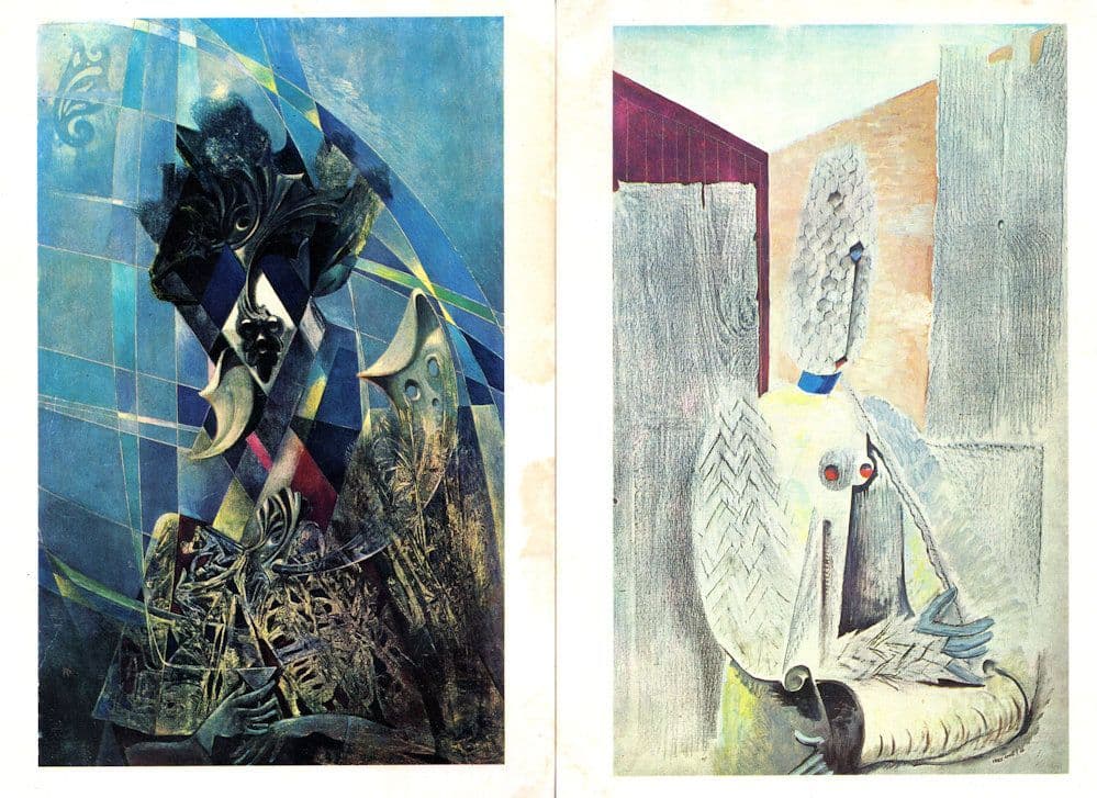 Max Ernst L'Idole Cocktail Drinker 2x Painting Postcard s