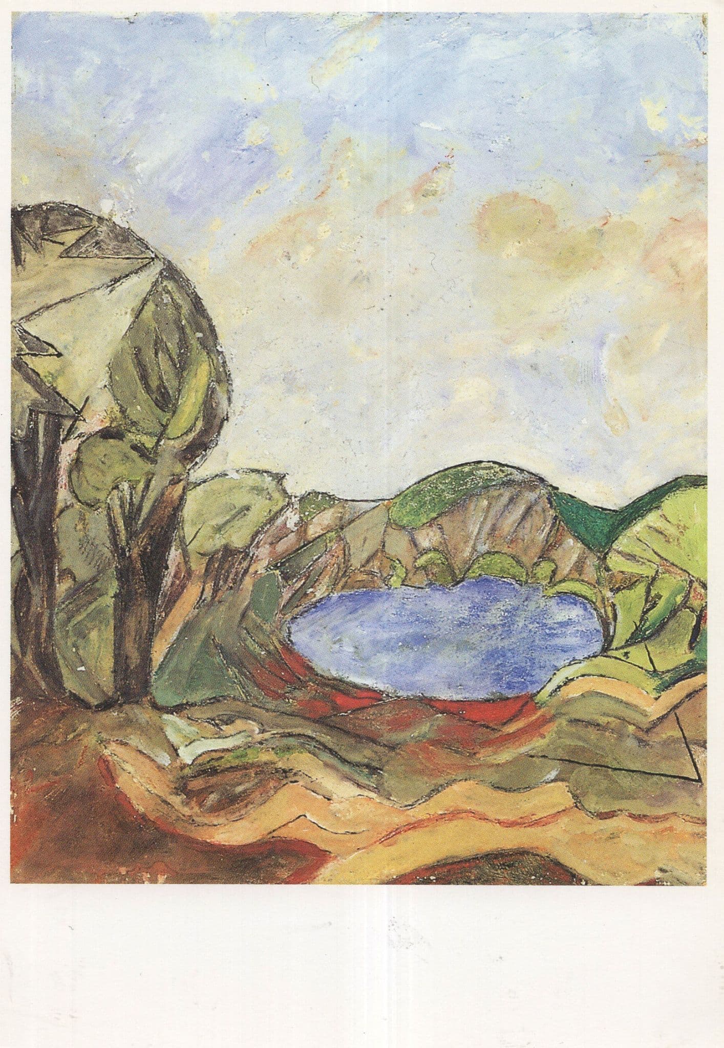 Max Jacob Paysage Beaux Arts Museum French Painting Postcard