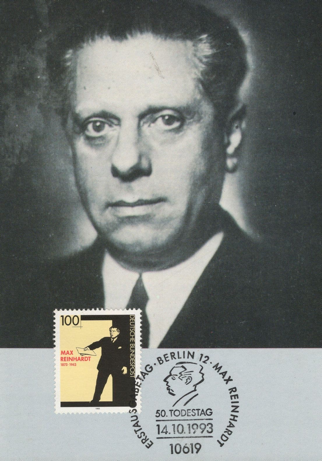 Max Reinhardt Austrian Film Director German Postcard FDC