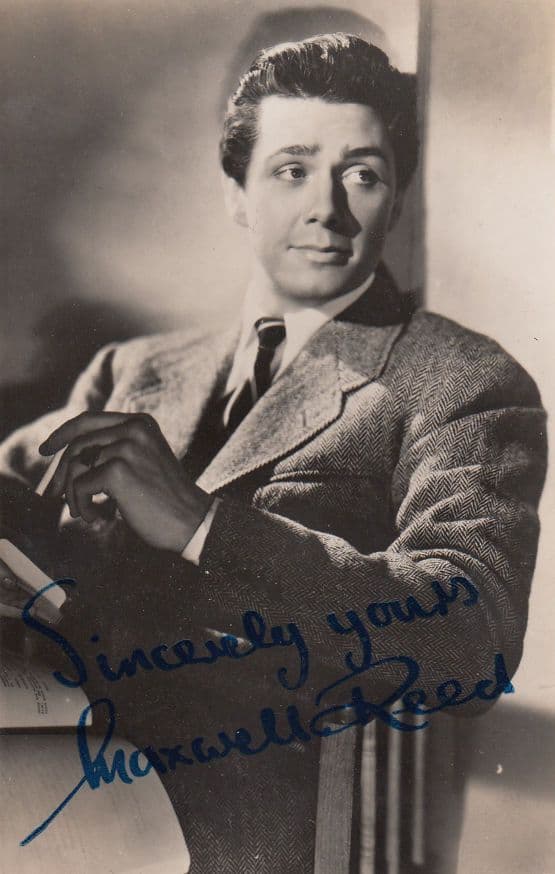 Maxwell Reed Antique Genuine Hand Signed Photo