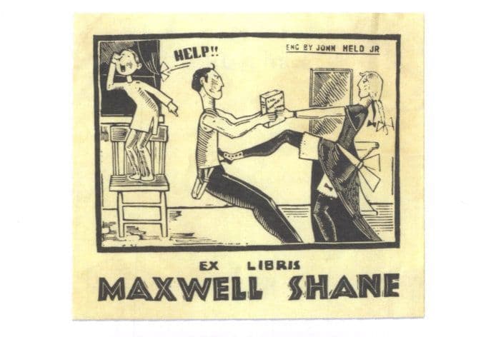 Maxwell Shane Stiletto Shoes In Testicles Fight Bookplate Postcard