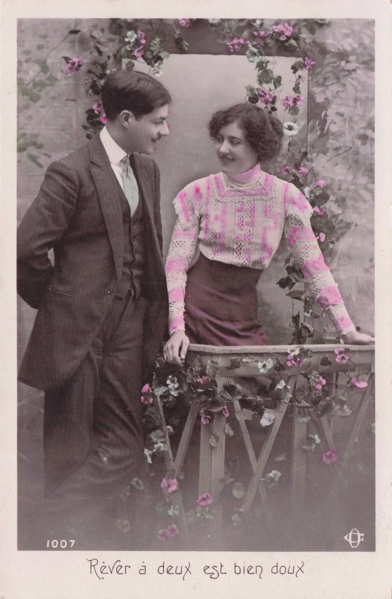 Maze Blouse Lovers Secret Spy Code Glamour Old Romantic Postcard