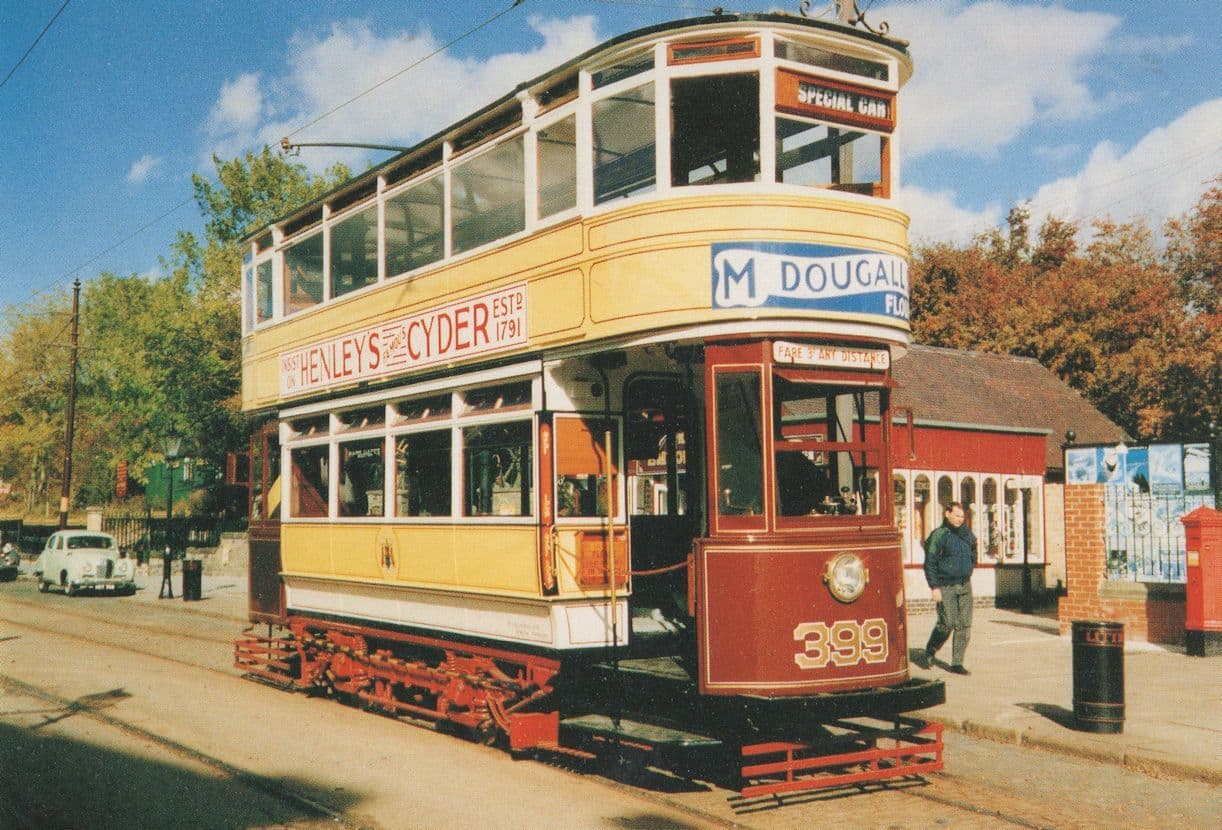 McDougall Flour Henleys Cider Leeds Bus Advertising Postcard