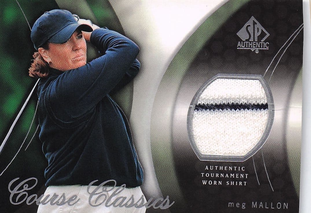 Meg Mallon Course Classics 2004 Authentic Tournament Upper Deck Golf Shirt Card