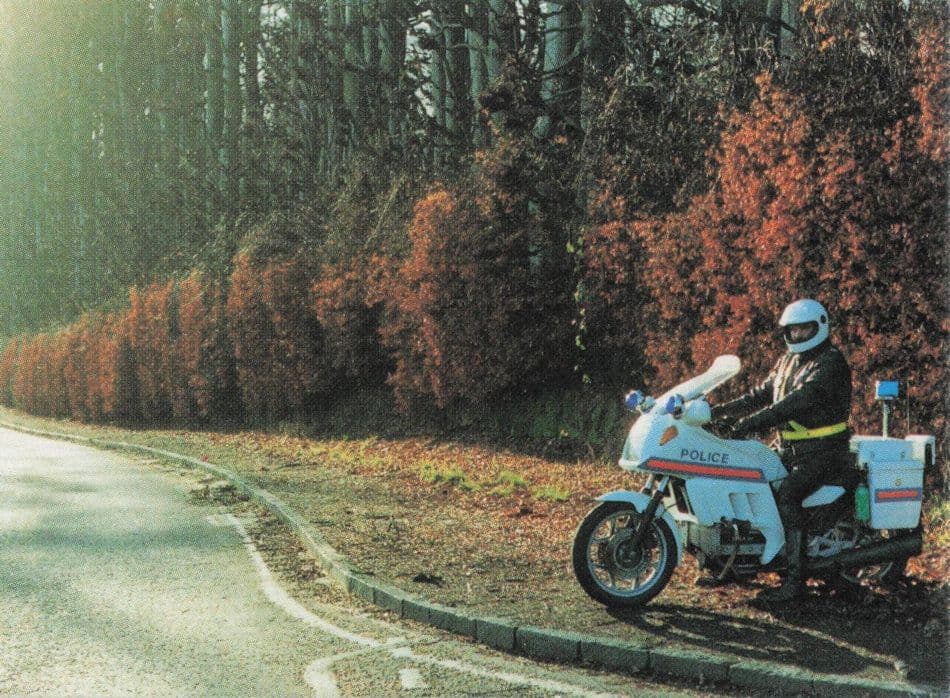Meikleour Police Motorcycle Traffic Patrol Perth Scottish Photo Trade Card