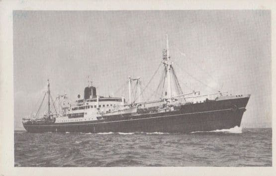 Meinam French Liner Ship Antique Postcard