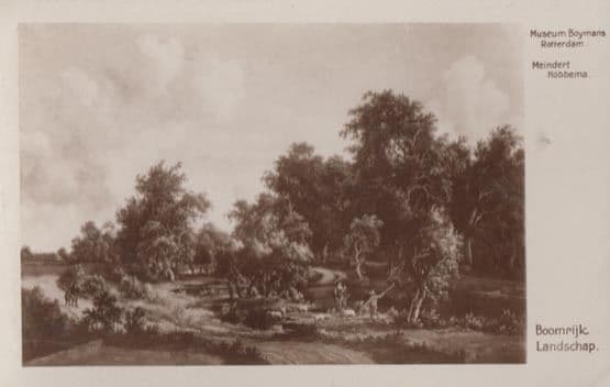Meindirt Rotterdam Museum Hobbema Boomrijk Landschap Antique Postcard