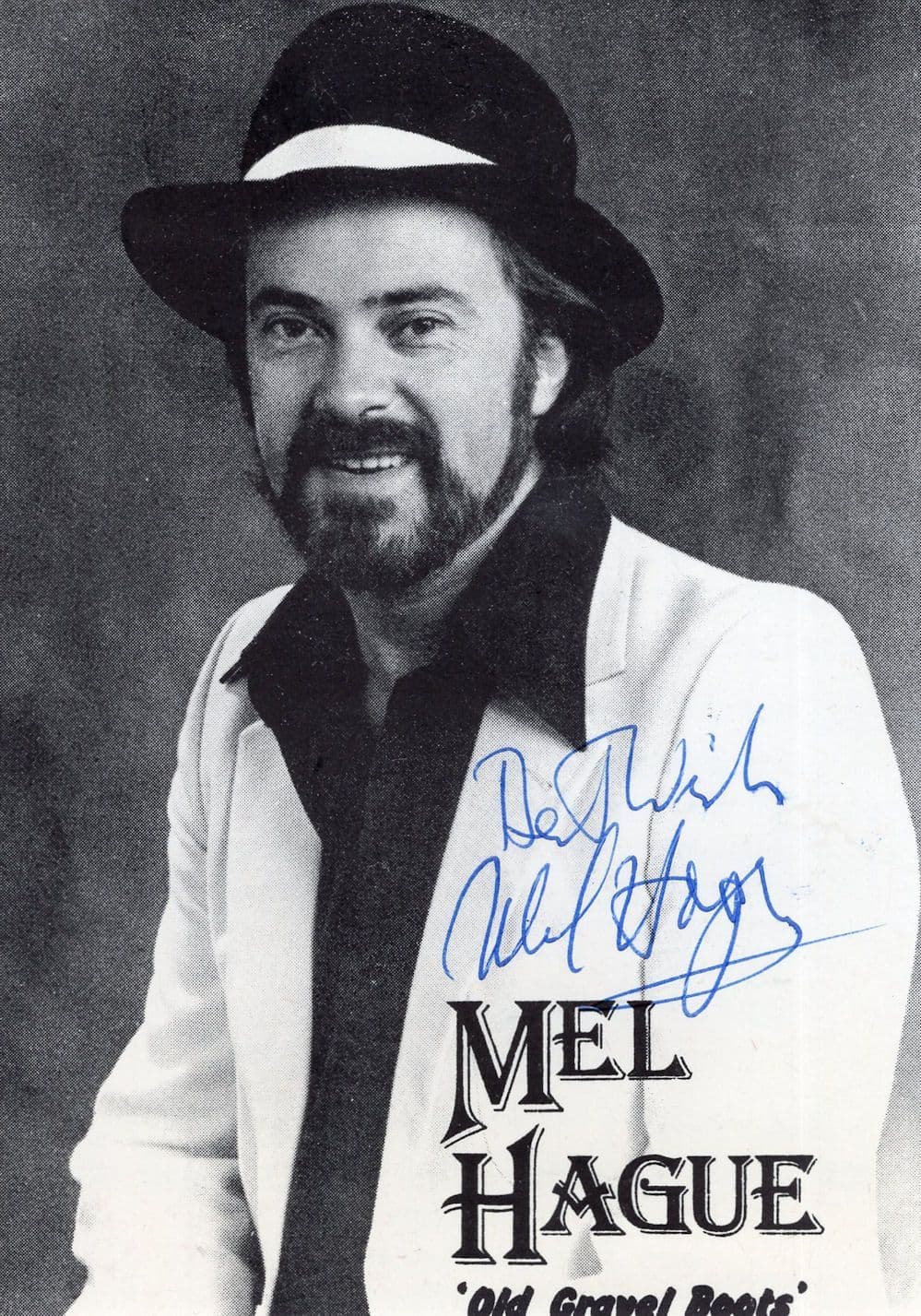 Mel Hague Country & Western Signer Vintage Cropped Hand Signed Photo
