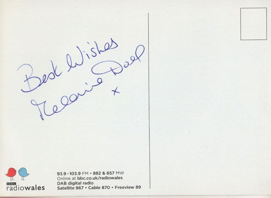 Melanie Doel BBC Radio Wales Welsh Hand Signed Photo